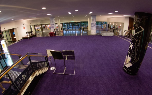 The Low Block foyer under the fish eye